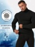 Лонгслив "термо" с воротником-стойкой в черном цвете 621464 Mark Formelle
