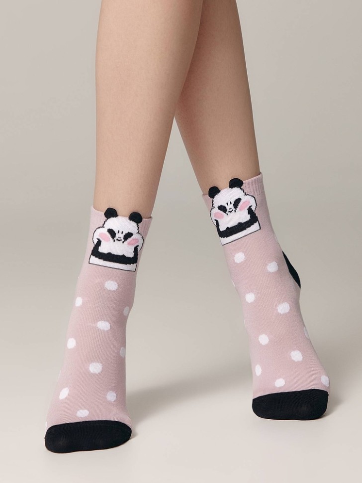 Носки женские CONTE Хлопковые носки CLASSIC с пикотом «Panda» 365