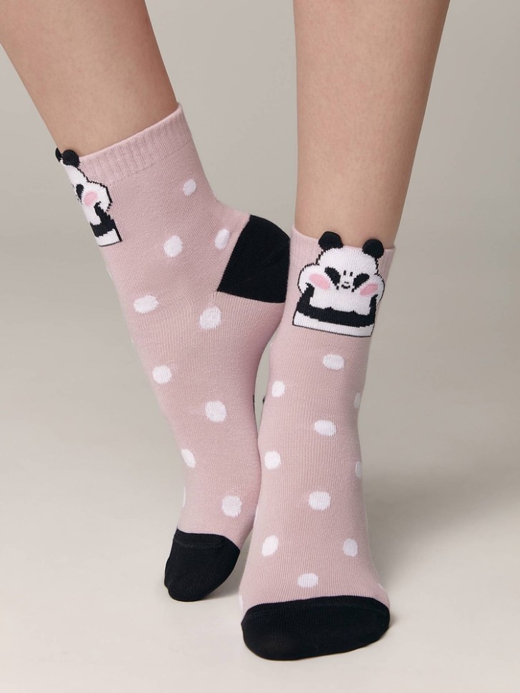Носки женские CONTE Хлопковые носки CLASSIC с пикотом «Panda» 365