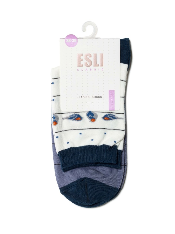 ESLI CLASSIC Носки женские хлопковые 113 ESLI