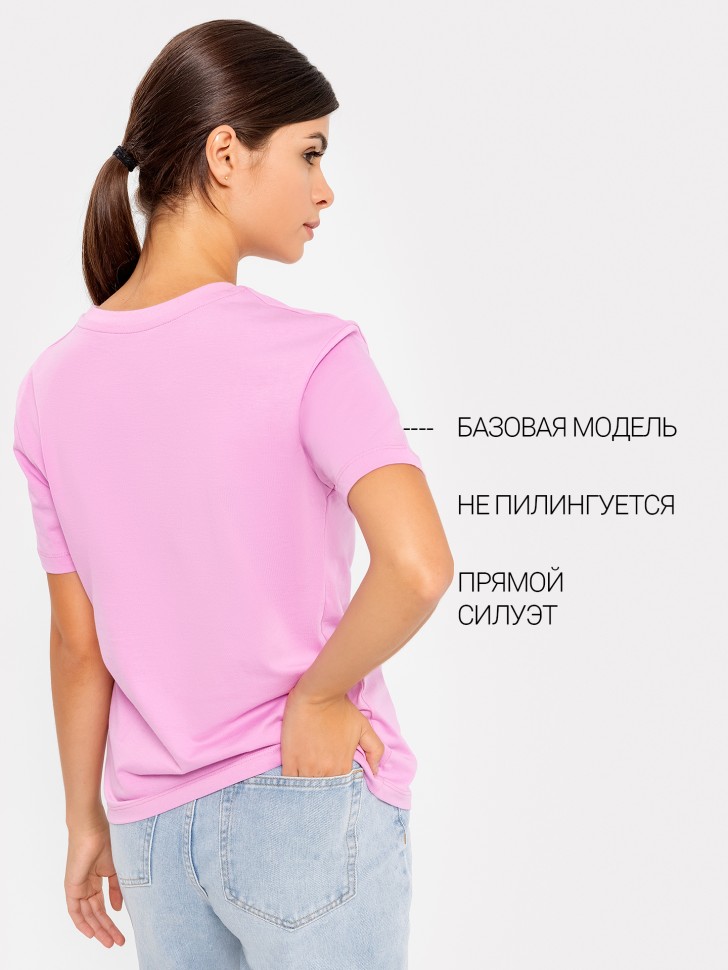 Футболка женская в розовом оттенке 302680 Mark Formelle