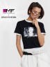 Футболка Mark Formelle x Ольга Бузова черная с принтом и надписью "В этом мире я красива" 112936 Mark Formelle