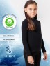 Черный джемпер из египетского хлопка для девочек 727702