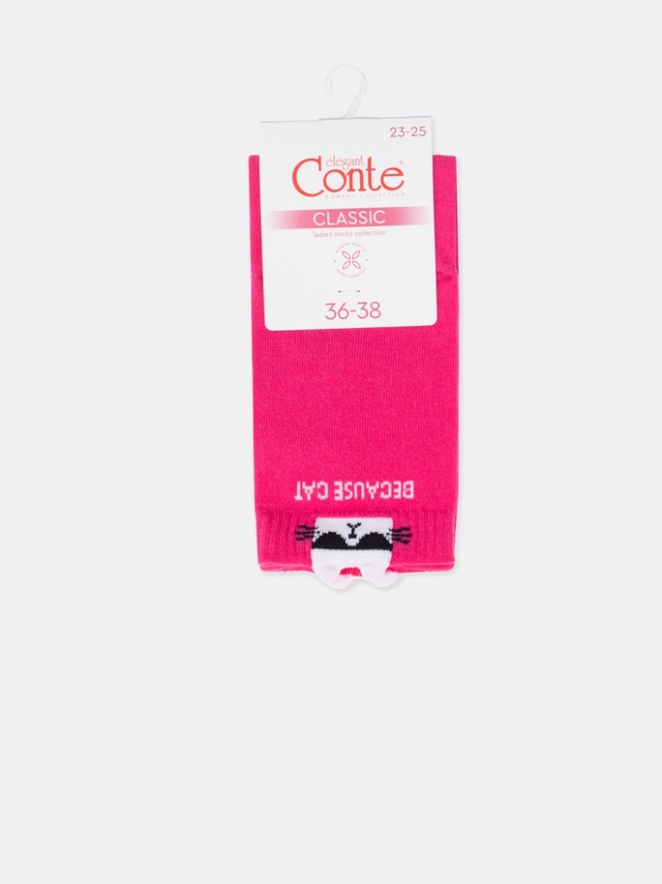 CONTE Хлопковые носки CLASSIC с пикотом «Cat» 250 Conte elegant