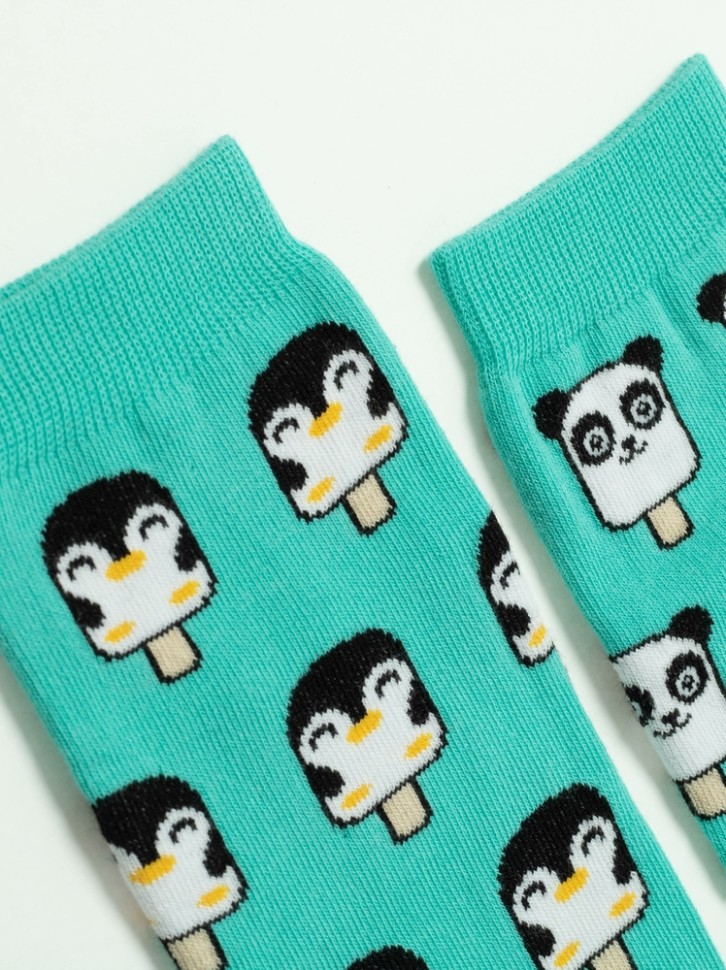 CONTE Хлопковые носки HAPPY c рисунками "panda & penguin" 372 Conte elegant