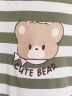Комплект домашний для девочек в полоску с принтом "cute bear" 567727