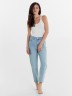 Брюки женские джинсовые mom fit голубые 2024-DTW404-3 Mark Formelle