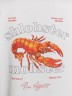 Футболка женская белая с принтом и надписью "shlobster mobster" 112968 Mark Formelle