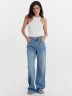 Брюки женские джинсовые wide leg fit голубые 2024-DTW1301-1 Mark Formelle