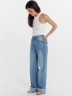 Брюки женские джинсовые wide leg fit голубые 2024-DTW1301-1 Mark Formelle