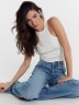 Брюки женские джинсовые wide leg fit голубые 2024-DTW1301-1 Mark Formelle