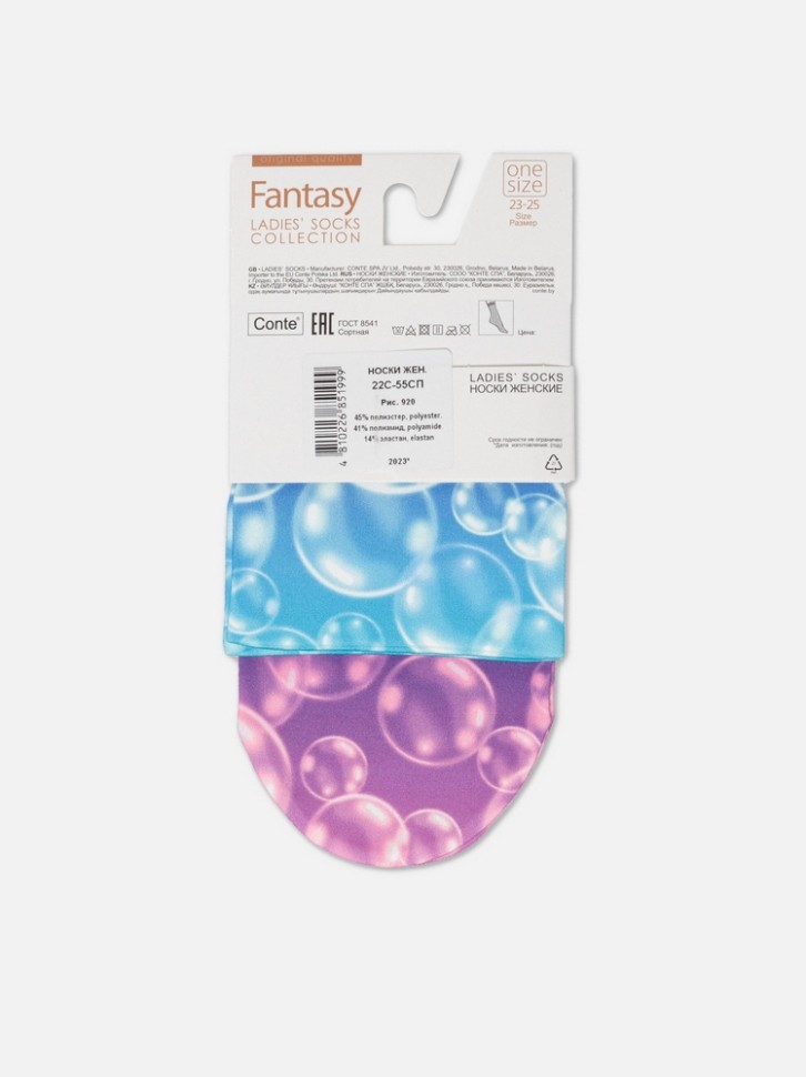 CONTE FANTASY Плотные носки с рисунком «Bubbles» 920 Conte elegant