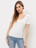 Футболка женская regular fit в молочном оттенке 112806 Mark Formelle