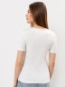 Футболка женская regular fit в молочном оттенке 112806 Mark Formelle