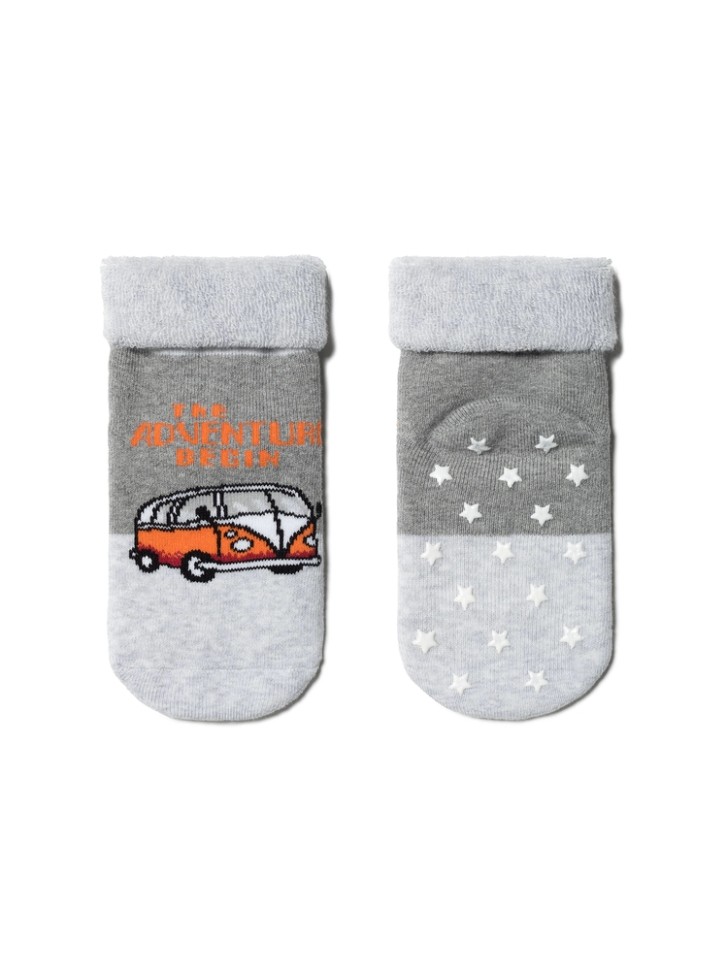 CONTE-KIDS SOF-TIKI Махровые носки с отворотом и антискользящей стопой 473 CONTE-KIDS