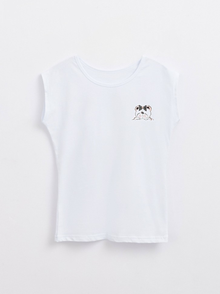 Dea Mia Фуфайка женская 5604 SINGLET (с аппликацией) 001 DEA MIA