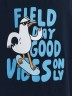Комплект для мальчиков синий с принтом и надписью "Field day good vibes only" 563322 Mark Formelle
