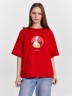 Футболка женская красная с принтом из коллекции art u wear (mark formelle & national art museum) 112961 Mark Formelle