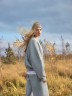 Толстовка женская голубая оверсайз из коллекции «Zakaзnik El’nya / Заказник Ельня» 172112 Mark Formelle
