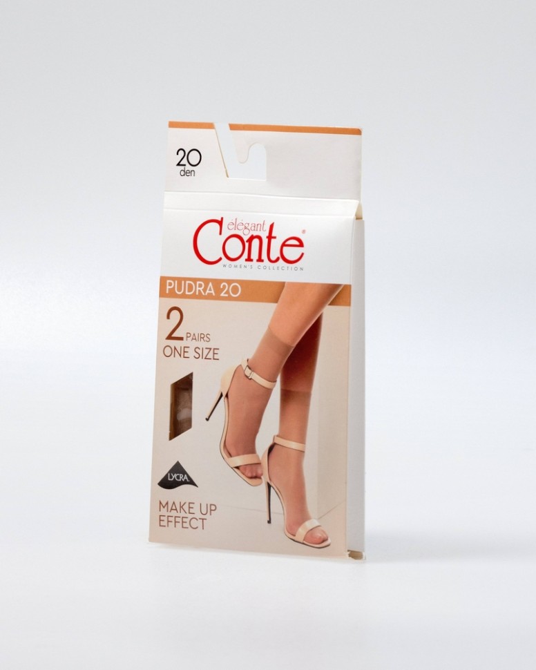 CONTE PUDRA (2 пары) Носки женские PUDRA Conte elegant
