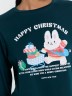 Пижама женская зеленая с принтом и надписью "Happy Christmas" 592468 Mark Formelle