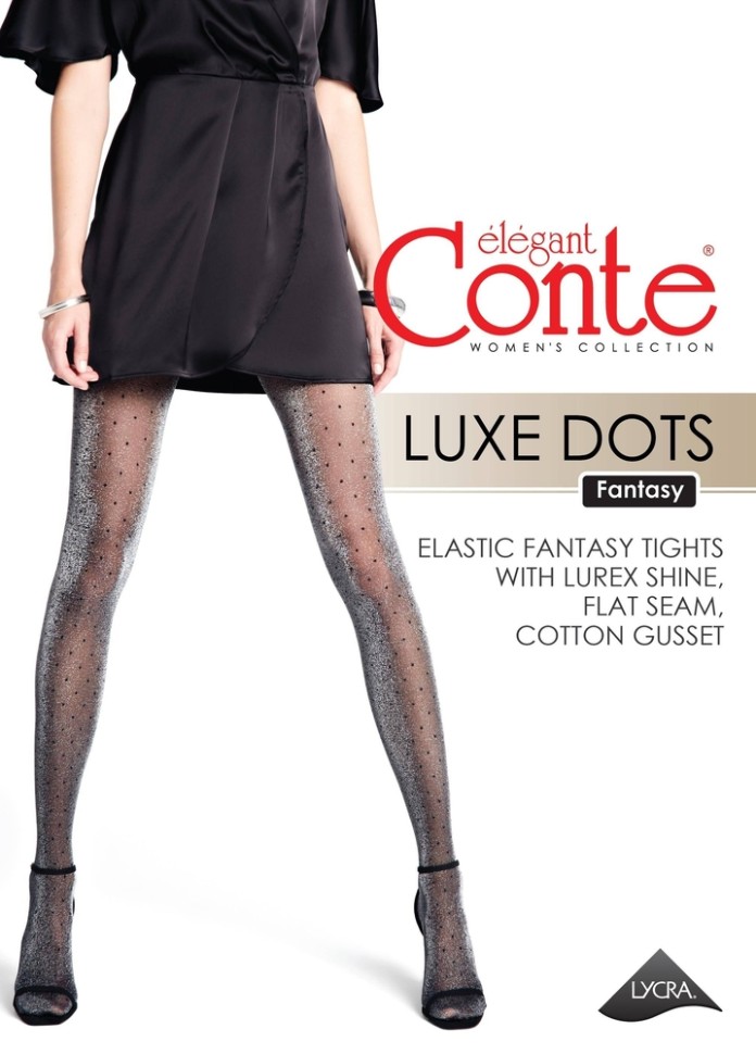 CONTE LUXE DOTS Колготки с люрексом и рисунком «в точку» LUXE DOTS