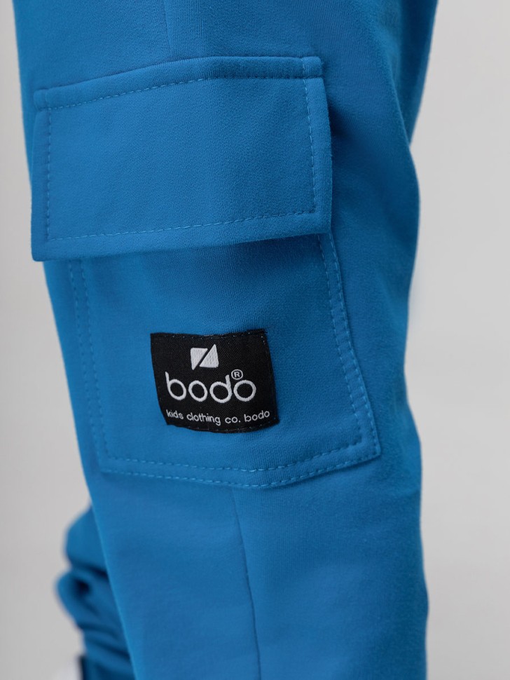 Брюки 6-370МU темно-голубой Bodo