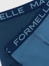 Трусы мужские боксеры мультипак (2 шт.) в синих оттенках 411188-2 Mark Formelle