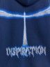 Худи женское синее с принтом "Inspiration" 122775 Mark Formelle