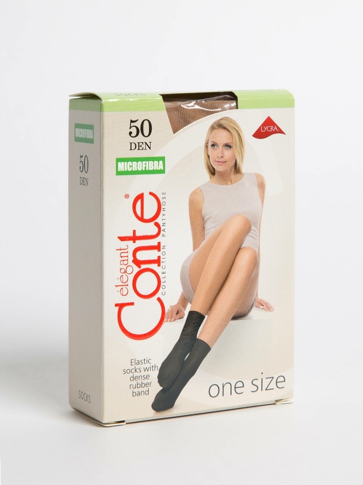 CONTE MICROFIBRA 50 (1 пара) Носки женские Conte elegant