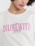 Свитшот женский белый с надписью "Fall In love with yourself" 122950/1 Mark Formelle