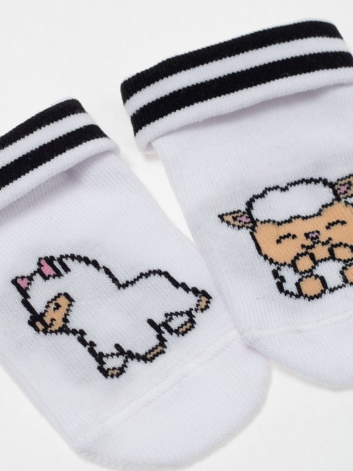 CONTE-KIDS TIP-TOP Хлопковые носки с рисунками «Lama» 906 CONTE-KIDS
