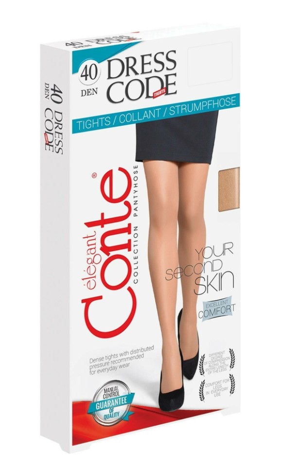 CONTE DRESS CODE 40 Колготки женские с эффектом «второй кожи» Conte elegant