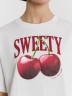 Футболка женская белая с принтом и надписью "sweety" 112664