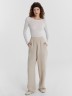 Брюки женские бежевые из коллекции "Premium Linen" 182507 Mark Formelle