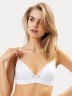 Бюстгальтер t-shirt без косточек в белом цвете с кружевом 512474 Mark Formelle