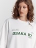Комплект женский белый с принтом и надписью "Osaka 87" 192010 Mark Formelle