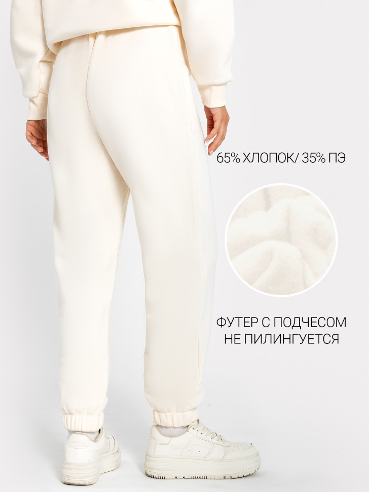 Брюки женские в молочном оттенке 382444 Mark Formelle