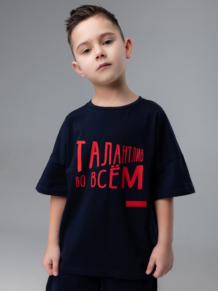 Футболка 4-451MU темно-синий Bodo