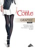 CONTE GRAPHIC Колготки женские с геометрическим рисунком GRAPHIC Conte elegant