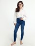 Брюки женские джинсовые skinny темно-синие 2024-DTW2102-1 Mark Formelle