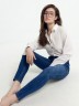Брюки женские джинсовые skinny темно-синие 2024-DTW2102-1 Mark Formelle