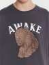 Футболка мужская коричневая с принтом "Awake" 111928