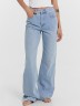 Брюки женские джинсовые wide leg в светло-голубом цвете 2024-DTW1301-3 Mark Formelle