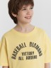 Футболка для мальчиков желтая с надписью "baseball diamond" 113384 Mark Formelle