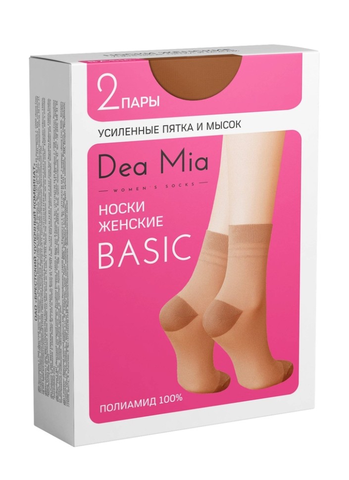 Dea Mia Носки женские BASIC (усил.пятка и мысок) DEA MIA