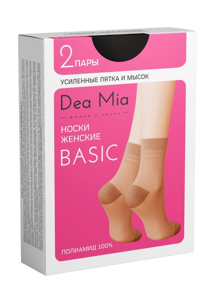 Dea Mia Носки женские BASIC (усил.пятка и мысок) DEA MIA