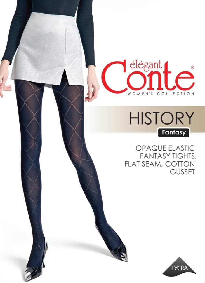 CONTE HISTORY Колготки женские с ромбами HISTORY Conte elegant