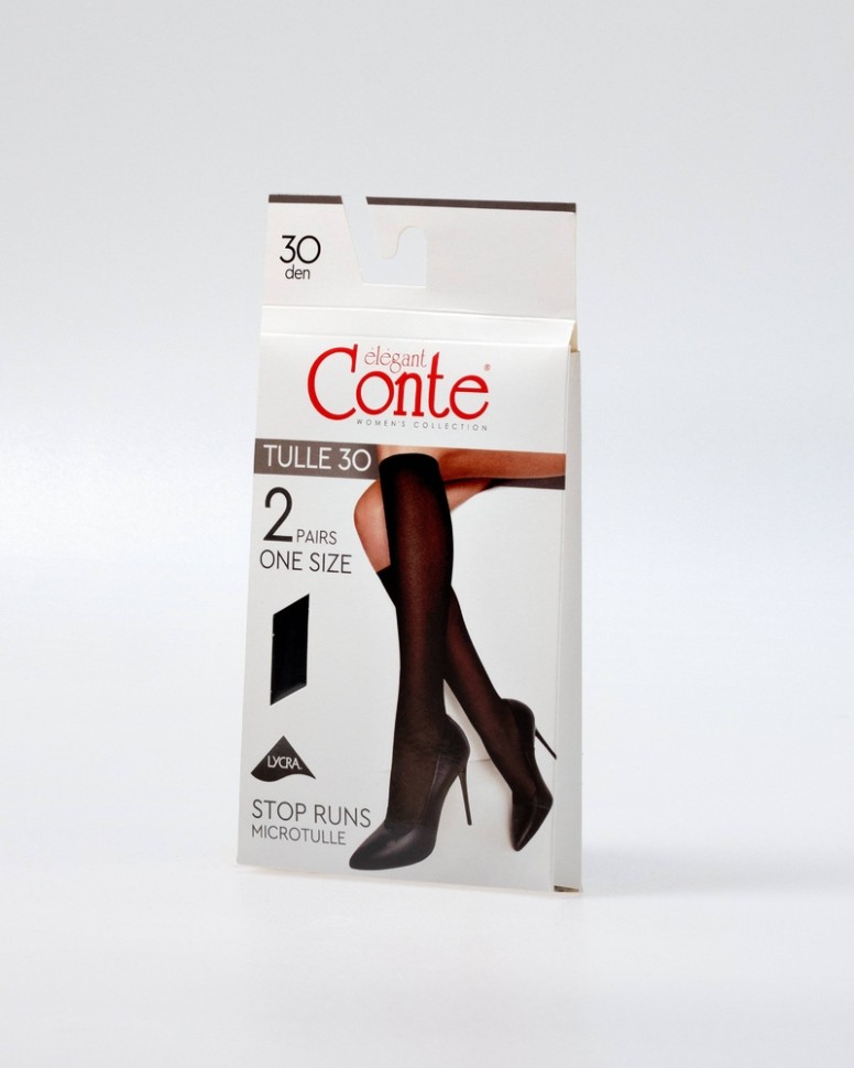 CONTE TULLE (2 пары) Гольфы женские TULLE Conte elegant