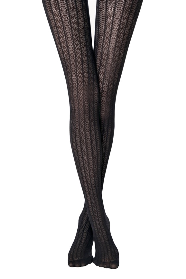 CONTE LACY LINE Колготки женские с ажурным рисунком и полосами LACY LINE Conte elegant